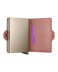 Secrid - Porte-cartes de crédit en cuir Pebble Rose