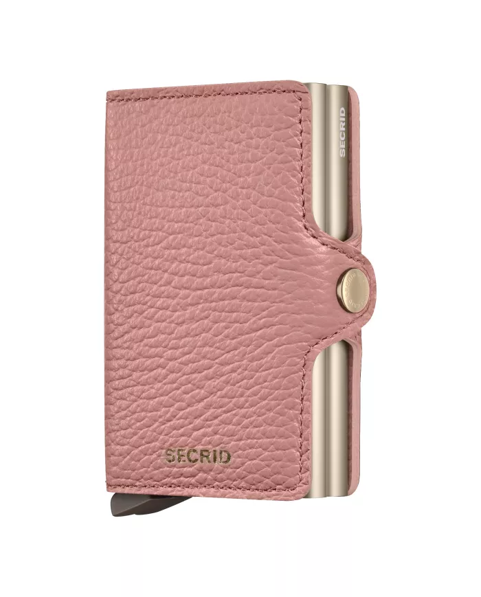 Secrid - Porte-cartes de crédit en cuir Pebble Rose