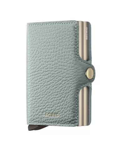 Secrid - Porte-cartes de crédit en cuir Pebble Sea Green