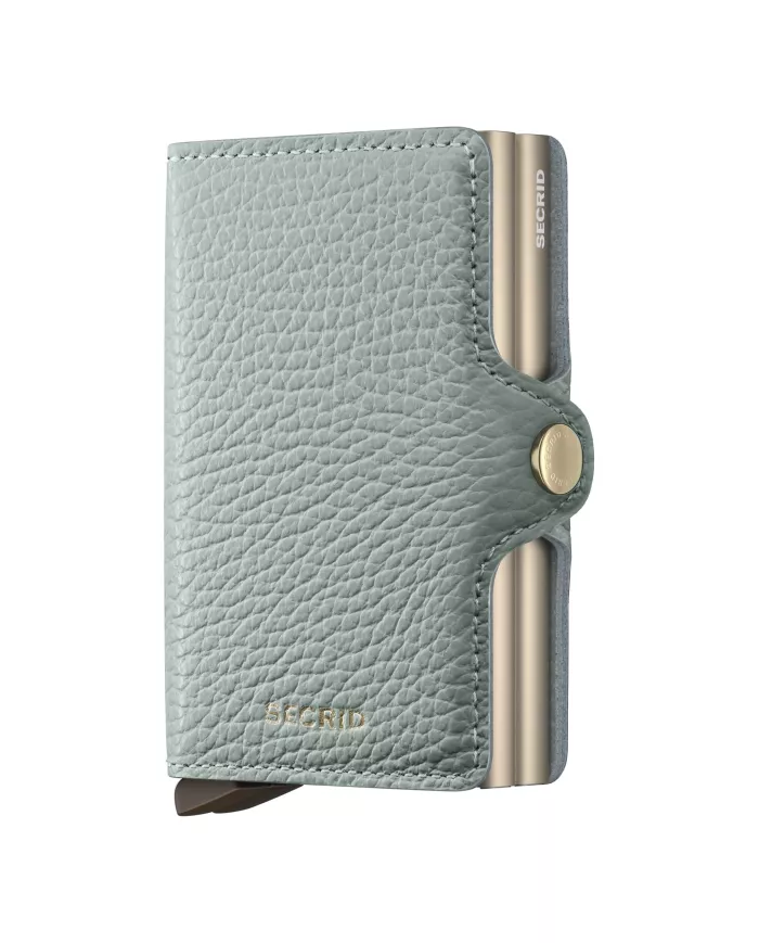 Secrid - Porte-cartes de crédit en cuir Pebble Sea Green