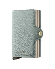 Secrid - Porte-cartes de crédit en cuir Pebble Sea Green
