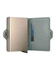 Secrid - Porte-cartes de crédit en cuir Pebble Sea Green