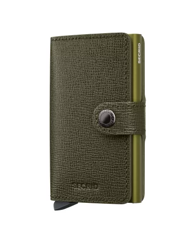 Secrid - Porte-cartes de crédit en cuir Crisple Kelp