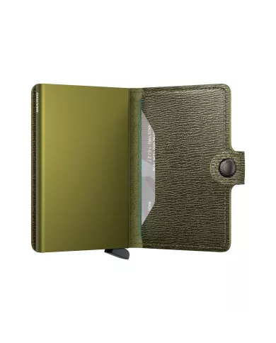 Secrid - Porte-cartes de crédit en cuir Crisple Kelp
