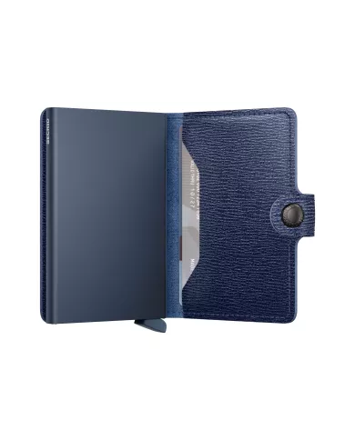 Secrid - Porte-cartes de crédit en cuir Crisple Navy