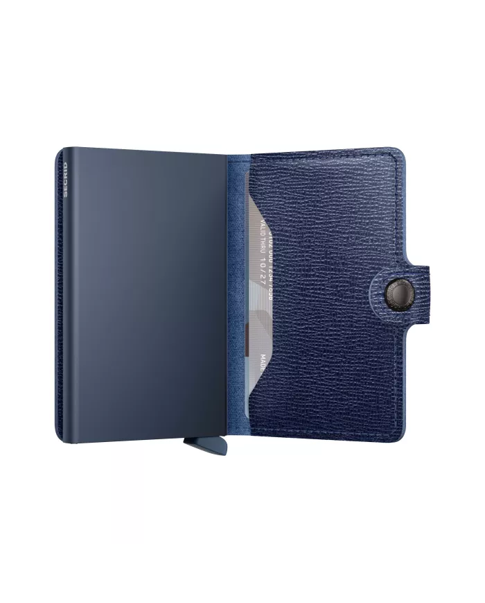 Secrid - Porte-cartes de crédit en cuir Crisple Navy