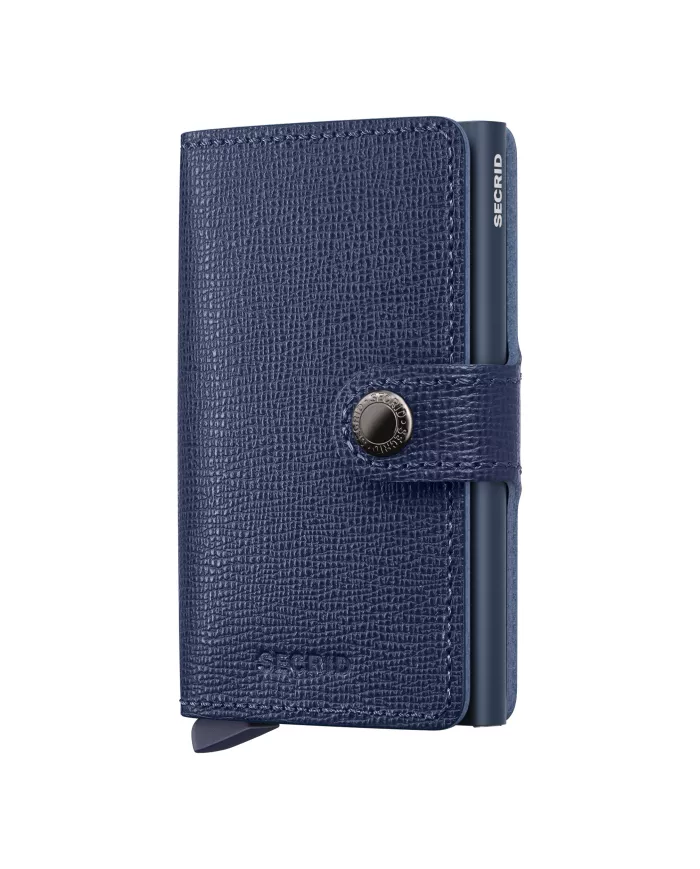Secrid - Porte-cartes de crédit en cuir Crisple Navy