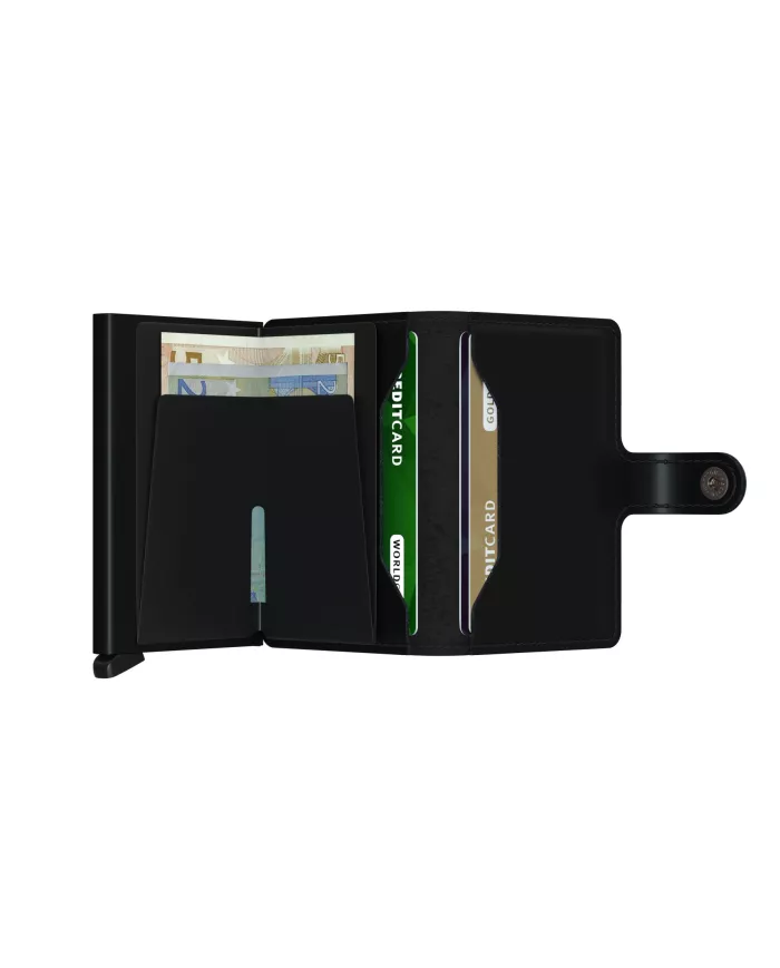 Secrid - Porte-cartes de crédit en cuir noir matte