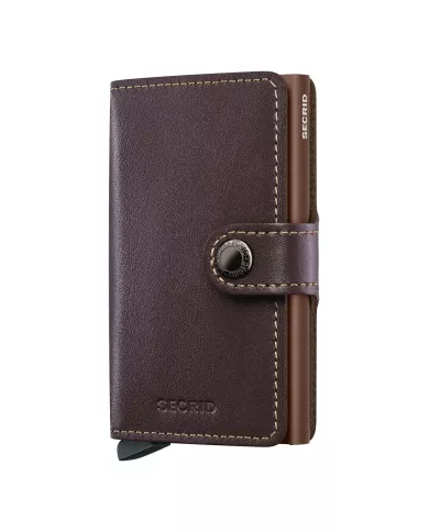Secrid - Porte-cartes de crédit en cuir Chocolate