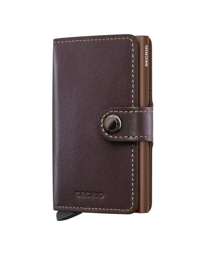 Secrid - Porte-cartes de crédit en cuir Chocolate