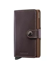 Secrid - Porte-cartes de crédit en cuir Chocolate