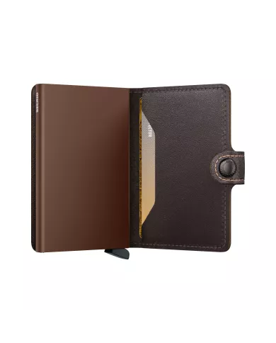 Secrid - Porte-cartes de crédit en cuir Chocolate