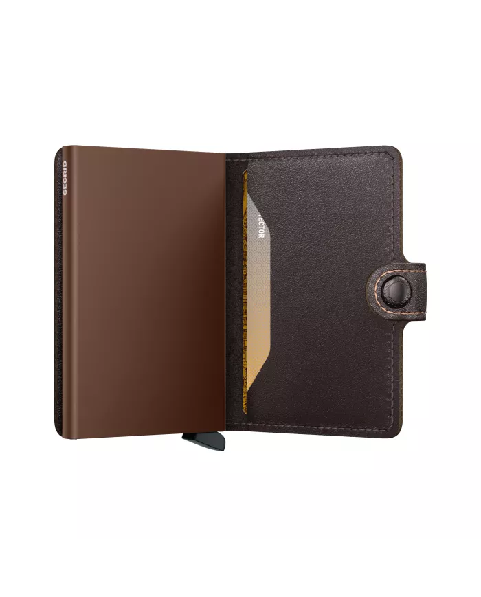 Secrid - Porte-cartes de crédit en cuir Chocolate