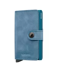 Secrid - Porte-cartes de crédit en cuir Slim Yellow vintage