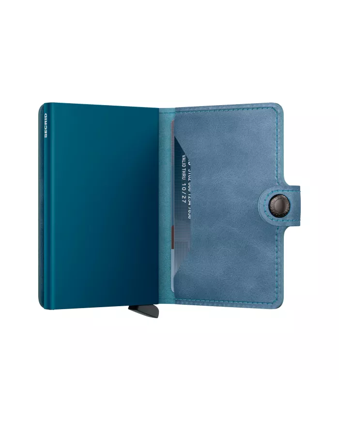 Secrid - Porte-cartes de crédit en cuir vintage Teal