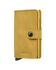 Secrid - Porte-cartes de crédit en cuir vintage Yellow