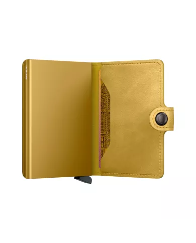Secrid - Porte-cartes de crédit en cuir vintage Yellow