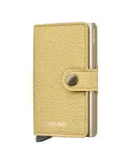 Secrid - Porte-cartes de crédit en cuir Pebble Butter Yellow