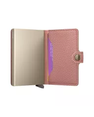 Secrid - Porte-cartes de crédit en cuir Pebble Rose
