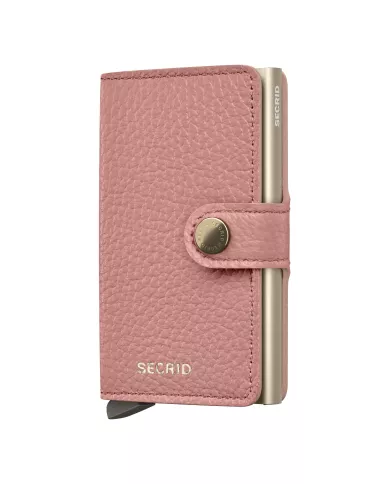 Secrid - Porte-cartes de crédit en cuir Pebble Rose