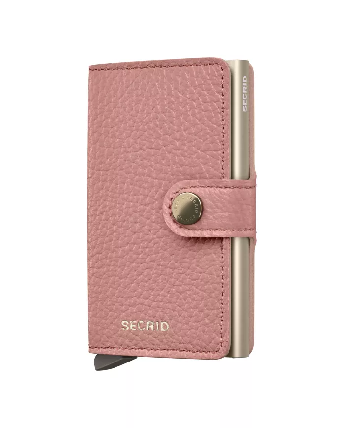 Secrid - Porte-cartes de crédit en cuir Pebble Rose