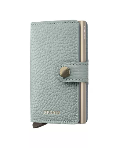 Secrid - Porte-cartes de crédit en cuir Pebble Sea Green