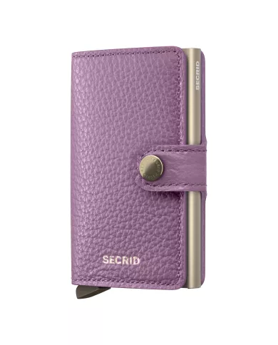 Secrid - Porte-cartes de crédit en cuir Pebble Orchid