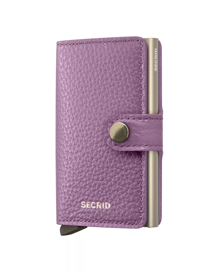 Secrid - Porte-cartes de crédit en cuir Pebble Orchid