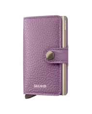 Secrid - Porte-cartes de crédit en cuir Pebble Orchid