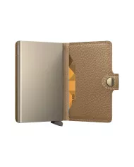 Secrid - Porte-cartes de crédit en cuir Pebble Cappuccino