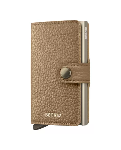 Secrid - Porte-cartes de crédit en cuir Pebble Cappuccino