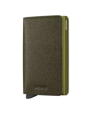Secrid - Porte-cartes de crédit en cuir Slim Kelp crisple