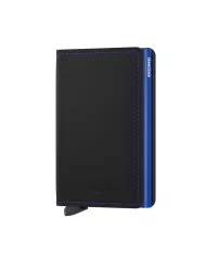 Secrid - Porte-cartes de crédit en cuir Slim Black & Red Matte