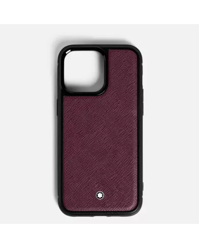 Étui rigide Sartorial Apple iPhone 16 Pro Cassis