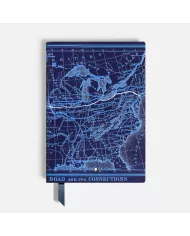 Carnet format moyen, Meisterstück Around the World in 80 Days, bleu, ligné