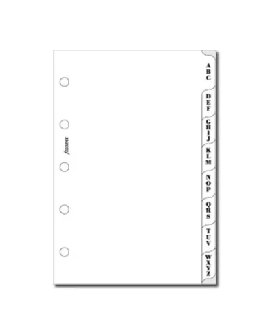 Filofax - Recharge MINI Index A-Z blanc