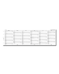 Filofax - Recharge MINI Planning vertical en anglais 2026 ou 2027