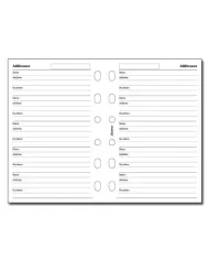 Filofax - Recharge POCKET Index A-Z crème