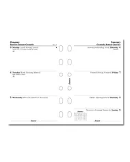 Filofax - Recharge POCKET semaine sur 2 pages en anglais 2026