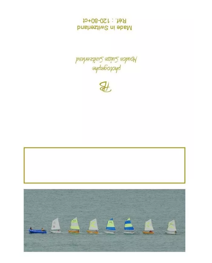 Paquet de 12 cartes de table - Eaux
