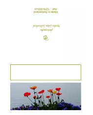 Paquet de 12 cartes de table - Fleurs