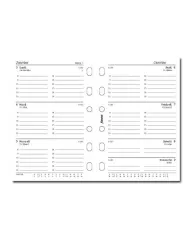 Filofax - Recharge POCKET semaine sur 2 pages en anglais 2026