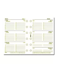 Filofax - Recharge POCKET semaine sur 2 pages + heures en français 2026