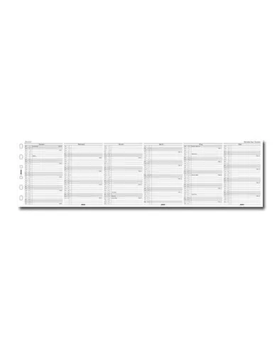 Filofax - Recharge POCKET Planning vertical en anglais 2026 ou 2027