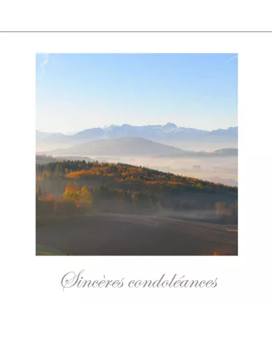 Cartes Condoléances Ambiances - 4588-001