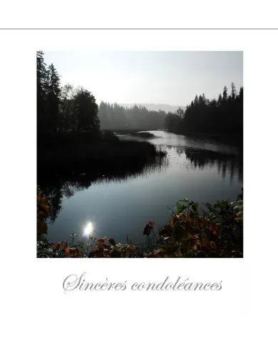 Cartes Condoléances Eaux - 78-002