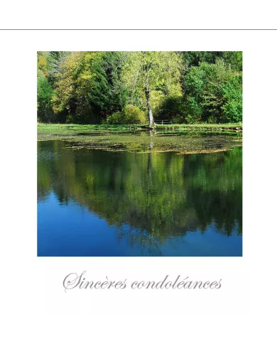 Cartes Condoléances Eaux - 140-002