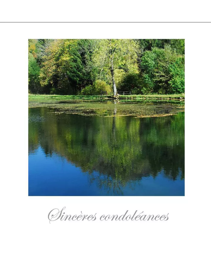 Cartes Condoléances Eaux - 140-002