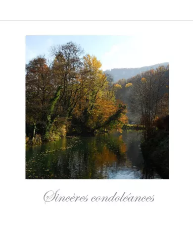 Cartes Condoléances Eaux - 163-002