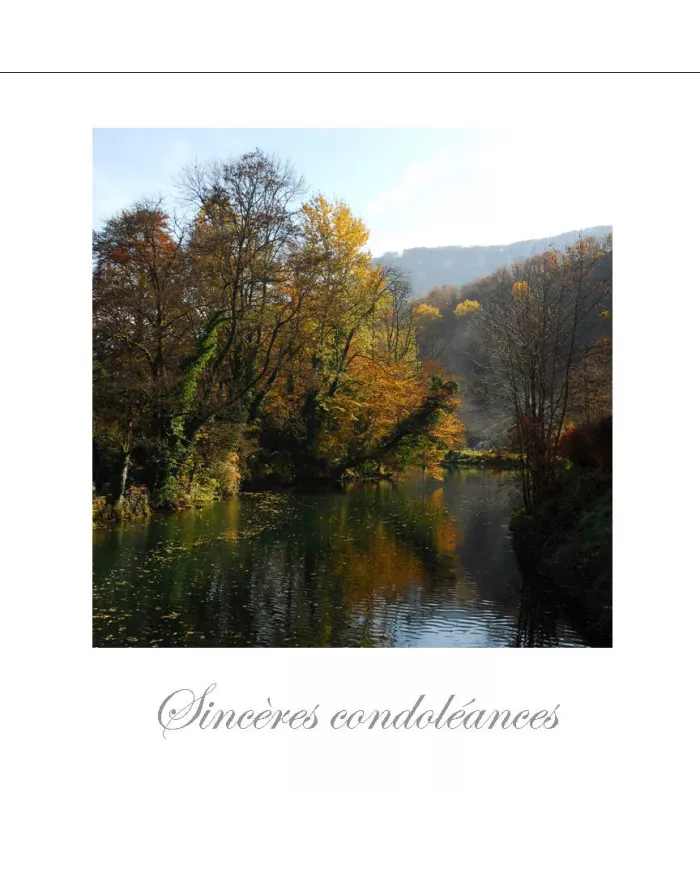 Cartes Condoléances Eaux - 163-002